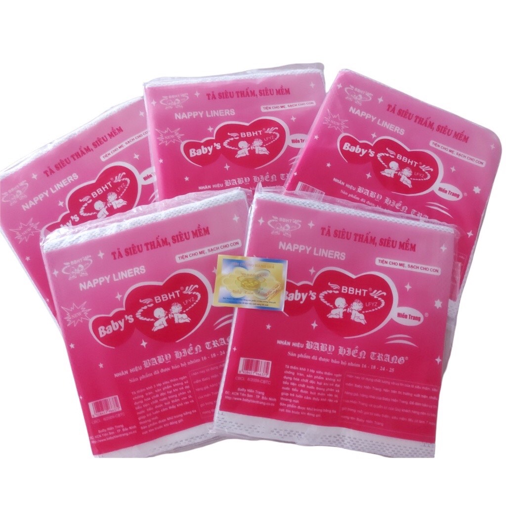 HÀNG CHÍNH HÃNG - Combo 100 tờ giấy lót phân su Hiền Trang