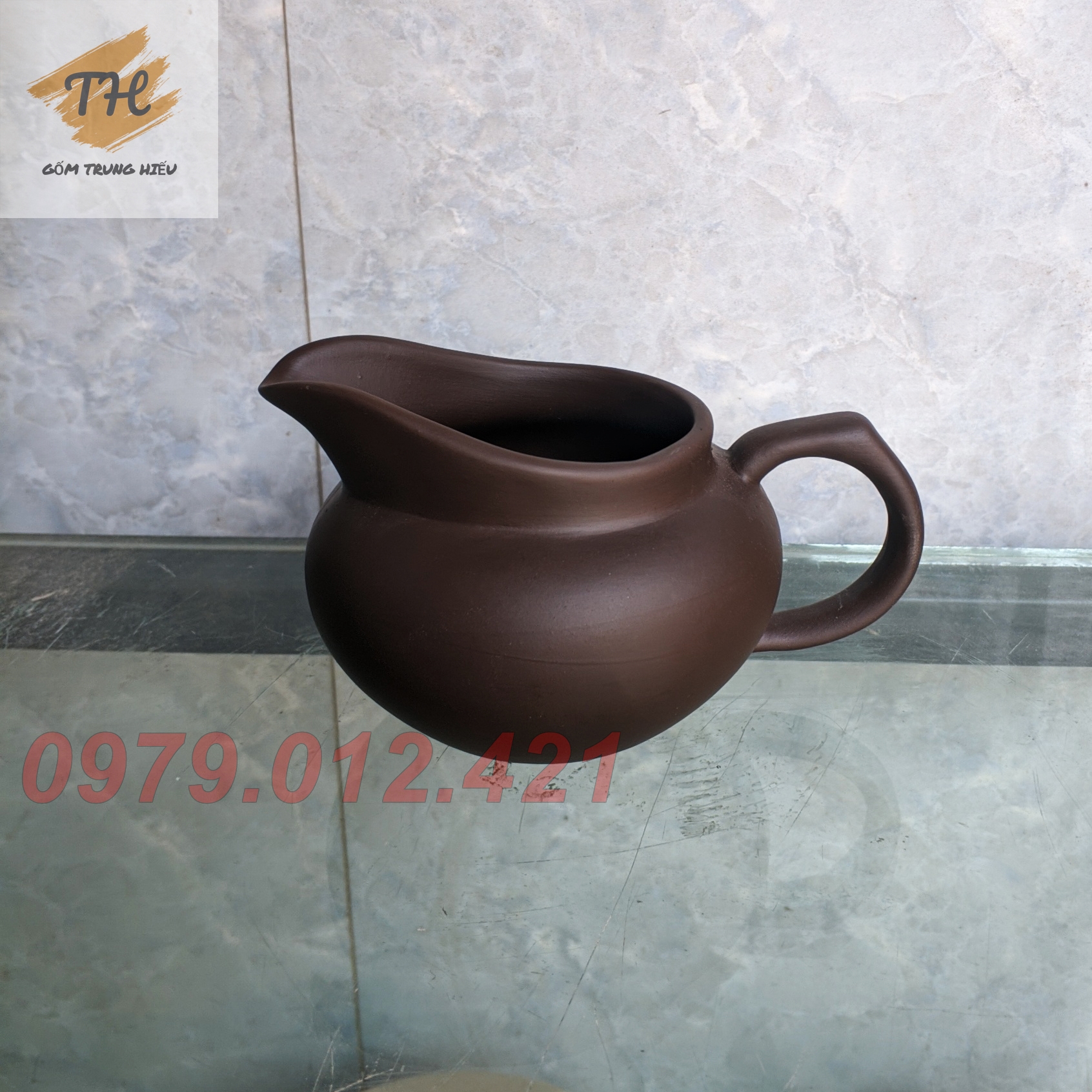 FREESHIP - Cốc tống trà gốm tử sa Bát Tràng