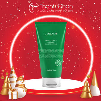 Sữa Rửa Mặt Tràm Trà Derladie Sạch Sâu, Kiềm Dầu Cho Da Mụn Derladie Herbal Extract Care Deep Cleansing Foam 150ml