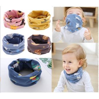 Khăn ống quấn cổ đa năng cotton giữ ấm cho bé phong cách Hàn Quốc 1-12 tuổi
