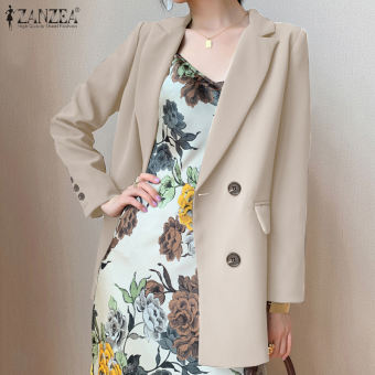 MOMONACO ZANZEA Bộ Đồ Hai Hàng Khuy Công Sở Trang Trọng Cho Nữ Áo Blazer Ve Áo Thường Ngày Công Sở #11