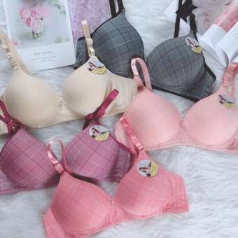 Áo Ngực Sọc Caro Mút Vừa Không Gọng Hàng Thanh Lý