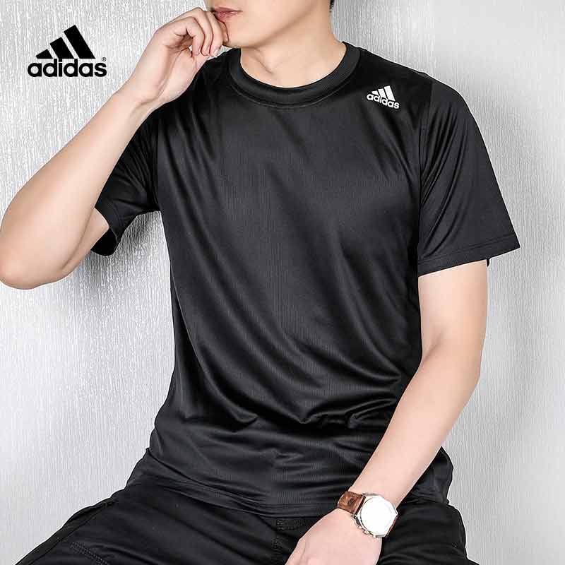 Adidas short-sleeved men\u0026#39;s summer new loose round neck half-sleeved  shirt football sports thin T-shirt GN5723 | Lazada Singapore