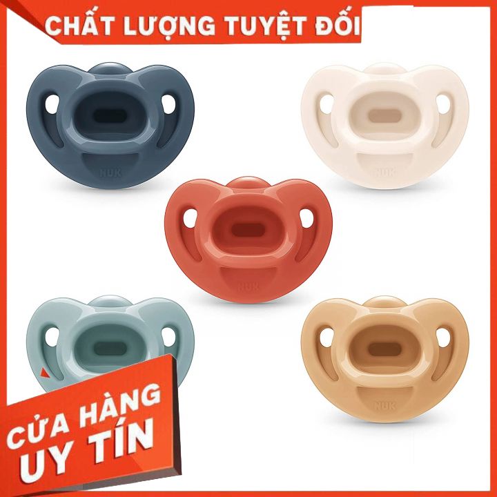 Ti giả nuk silicone cho bé từ 0-6m/6-18m - 1 cái