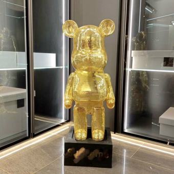 Mô Hình Gấu BearBrick trang trí đính đá-Mã 5400V-kt 80cm-tượng gấu BearBrick decor nhà của,kệ,tủ-quà tặng đẹp