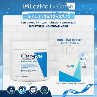 Kem dưỡng ẩm toàn thân (cơ thể và da mặt) CeraVe Moisturizing Cream 454g