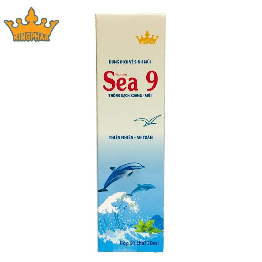 Dung dịch xịt mũi Sea 9 thông sạch xoang - mũi chai 70ml