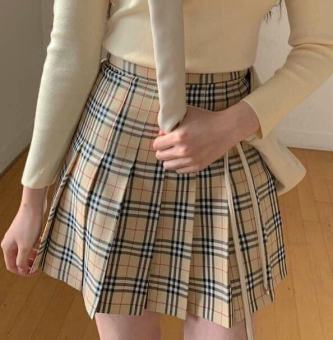 CHÂN VÁY TENNIS KẺ CARO BBR XẾP LY, CHÂN VÁY XẾP LY, CHÂN VÁY NỮ XÒE, CHÂN VÁY NGẮN PHONG CÁCH HÀN QUỐC, PHUONGMART, CHÂN VÁY CHỮ A XẾP LY