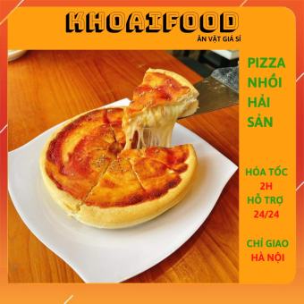 Pizza đông lạnh nhân nhồi CHICAGO vị hải sản đầy ụ nhân hot (400gr)