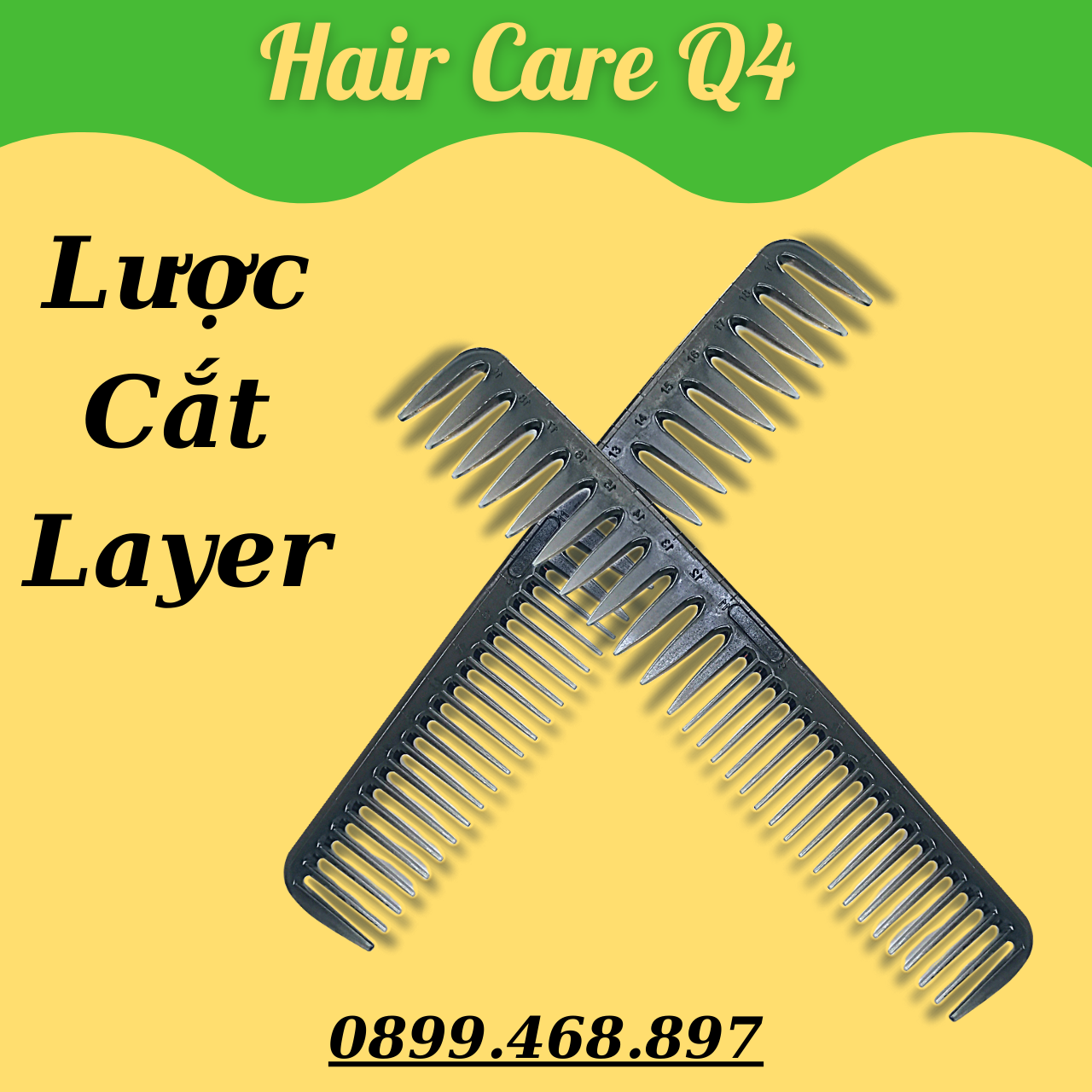 Lược Tạo Kiểu Tóc Layer, UnderCut - Hair Care Q4