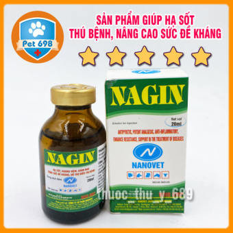 NAGIN 20ml x 10 chai HẠ SỐT, KHÁNG VIÊM, GIẢM ĐAU TĂNG SỨC ĐỀ KHÁNG