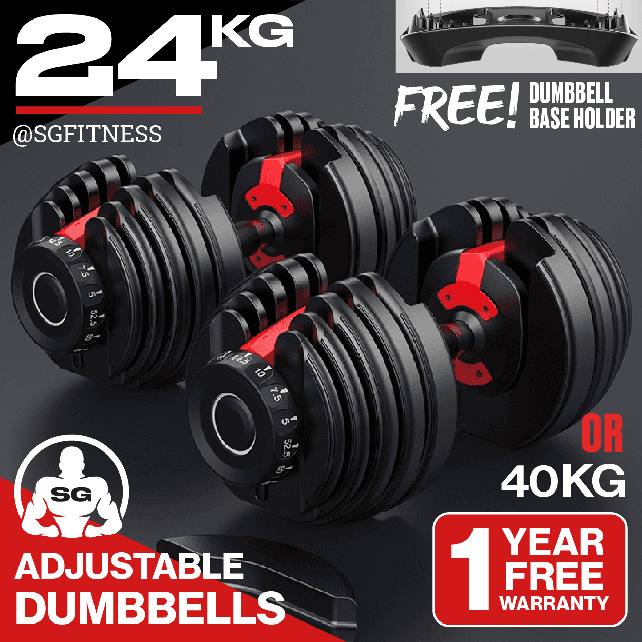 Adjustable discount gym dumbbells