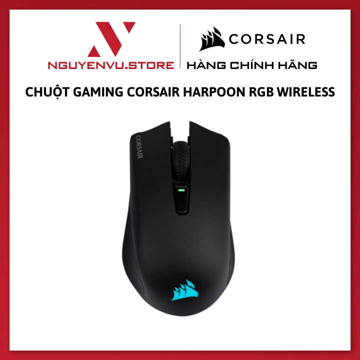 Chuột Gaming Corsair Harpoon RGB Wireless - Hàng Chính Hãng