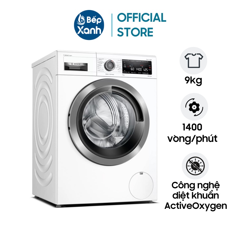 Máy Giặt Bosch WAV28L40SG 9kg - Series 8 - Công Nghệ ActiveOxygen Diệt Khuẩn - Xuất Xứ Đức - Hàng Chính Hãng Giá 45,680,000 Đồng*Miễn phí vận chuyển