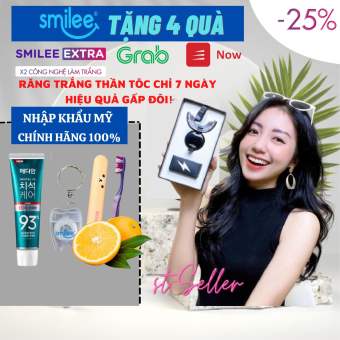 [Tặng 4 quà] Smilee Extra-Tẩy trắng răng tại nhà Smilee cao cấp Extra Smilee Version 2 hiệu quả gấp đôi chỉ 7 ngày-Chính hãng-Nhập khẩu Mỹ