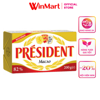 PRESIDENT Bơ nhạt gói 200g