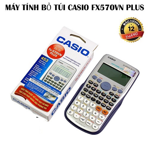 Máy tính casio fx570 vn plus - máy tính học sinh fx 570vn plus giá rẻ - máy tính bỏ túi - máy tính toán mini cao cấp - máy tính cầm tay tính toán - máy tính học sinh cấp 2, cấp 3 - hàng cao cấp bh 1 năm tại gia dụng 5.0