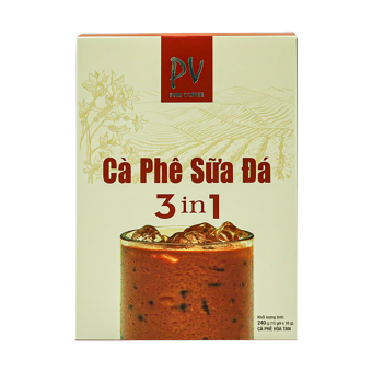 Cà phê hòa tan PV - Cà phê sữa đá - Cà phê 3in1- Cà phê tiện lợi - Phương Vy Coffee