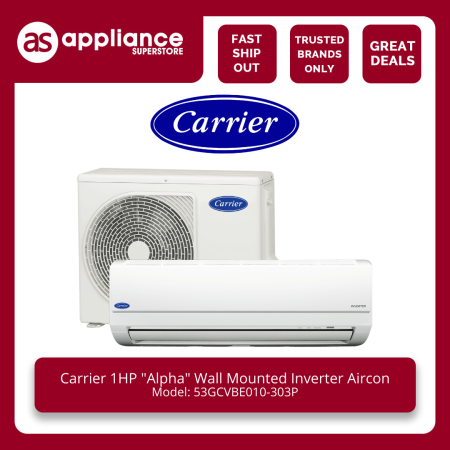 Carrier 1HP Alpha Wall-Mounted Inverter Air Conditioner