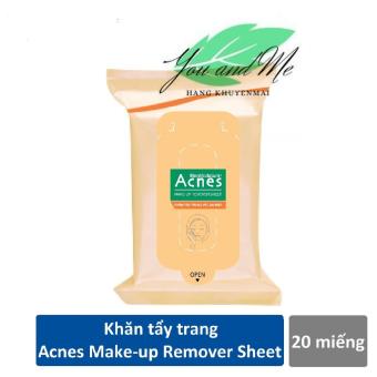 Khăn tẩy trang và lau mặt Acnes Make Up Remover Sheet