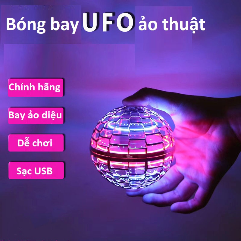 Siêu Hot-Quả Cầu Bay Ma Thuật-UFO,Quả cầu ma thuật boomerang,bóng bay ma thuật,đĩa bay ufo có đèn led.Bóng bay ma thuật điều khiển bằng tay-Đồ Chơi Ngoài TRời Thú Vị Cho Các Bé.