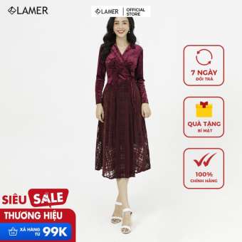 Đầm dạ hội cổ 2 ve