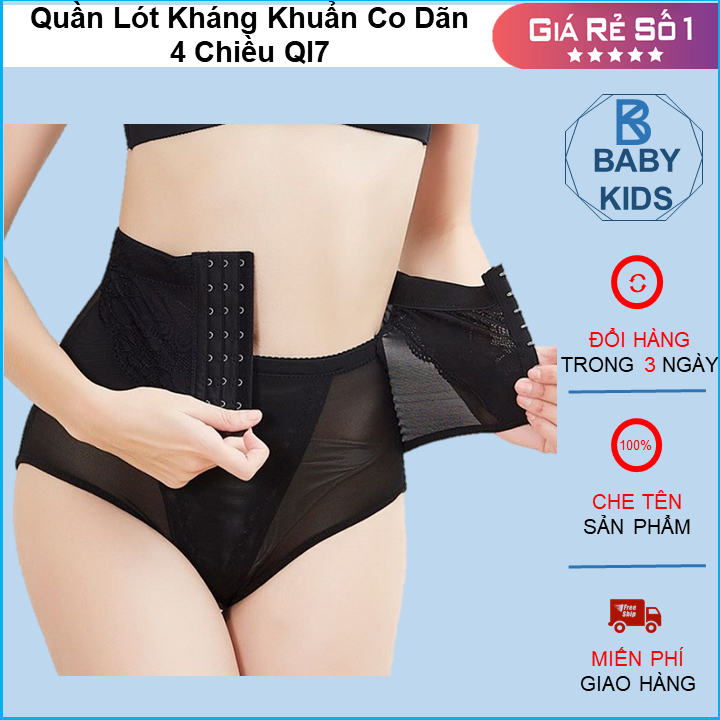 Quần Lót Gen Cạp Vừa Móc Cài Định Hình Vòng Eo- Quần nịt bụng dưới định hình eo giảm mỡ, quần gen bụng định hình cao cấp mặc trong váy, đai nịch bụng giảm mỡ sau sinh
