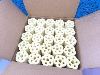 Hộp 25 thanh sứ củ sen Riversident lọc nước hồ cá.