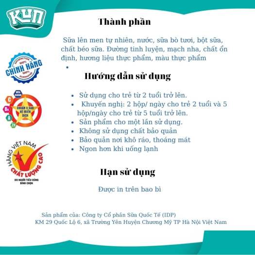 Sữa Kun vị socola lúa mạch túi thần kì 110ml thùng 24 túi cho bé hương vị thơm ngon và đủ dinh dưỡng