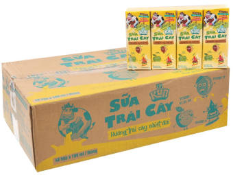 Thùng 48 Hộp Sữa Trái Cây LiF Kun Hương Nho 180ml