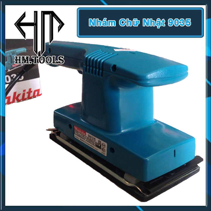 Máy chà nhám gỗ Makita 9035, công suất 160w - Máy chà nhám rung chữ nhật, máy chà nhám gỗ, máy xả nhám - Vòng tua 10.000vòng/phút - Bảo hành 6 tháng - HẢI MY STORE