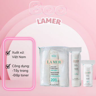 Bông Tẩy Trang Lamer Cotton Organic 60 - 120 -  201 miếng