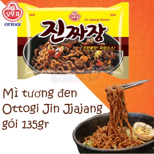1 gói mì sốt tương đen jin jjajang ottogi 135g