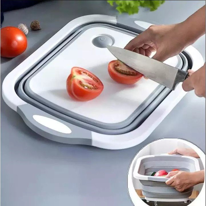 Chậu thớt gấp gọn, thớt gấp gọn, chậu rửa kiêm thớt tiện dụng-tít gia dụng