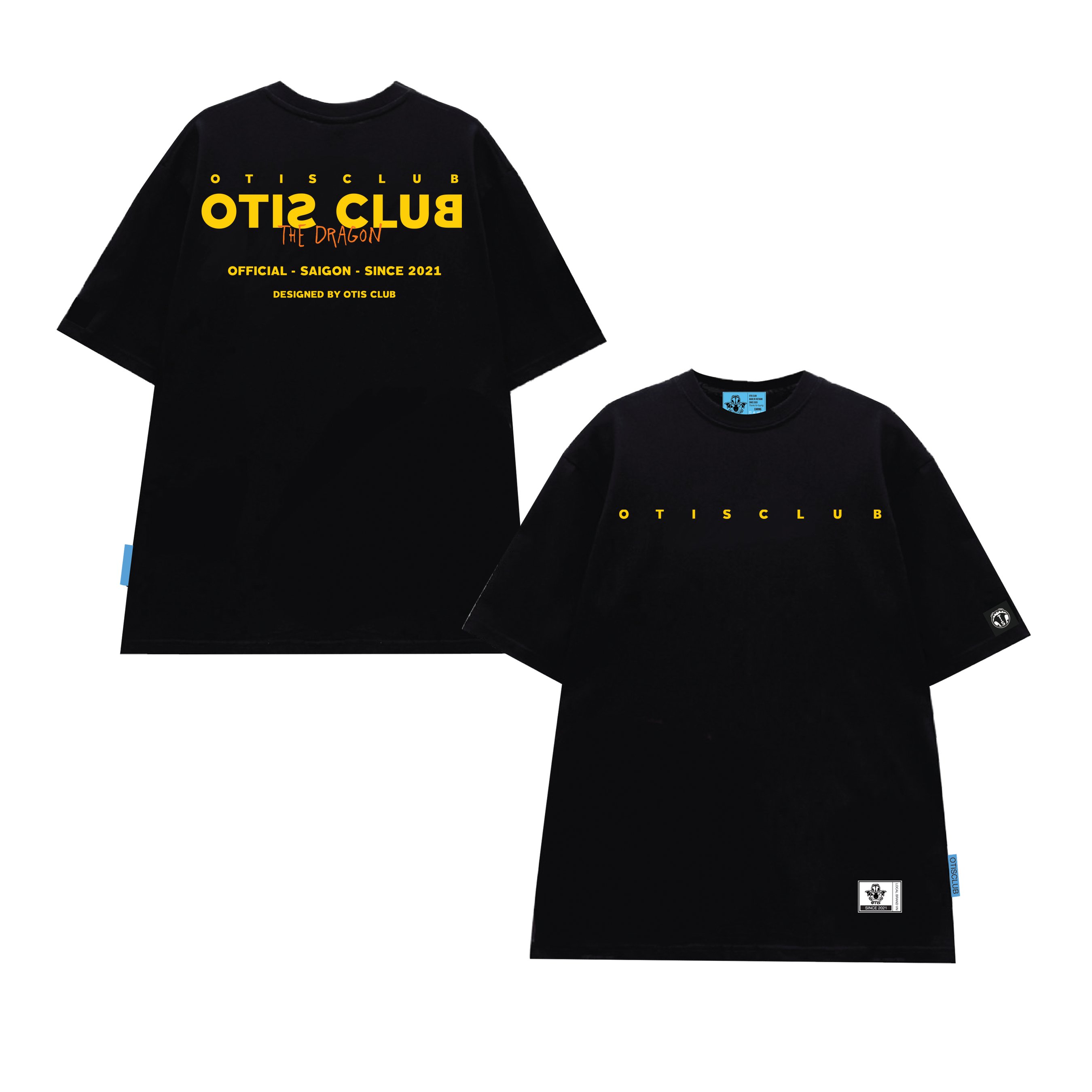 Áo thun tay lỡ cotton local brand otis club - tee basic ngược