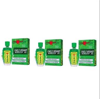 Bộ 3 hộp dầu gió xanh con Ó Eagle Singapo 24ml