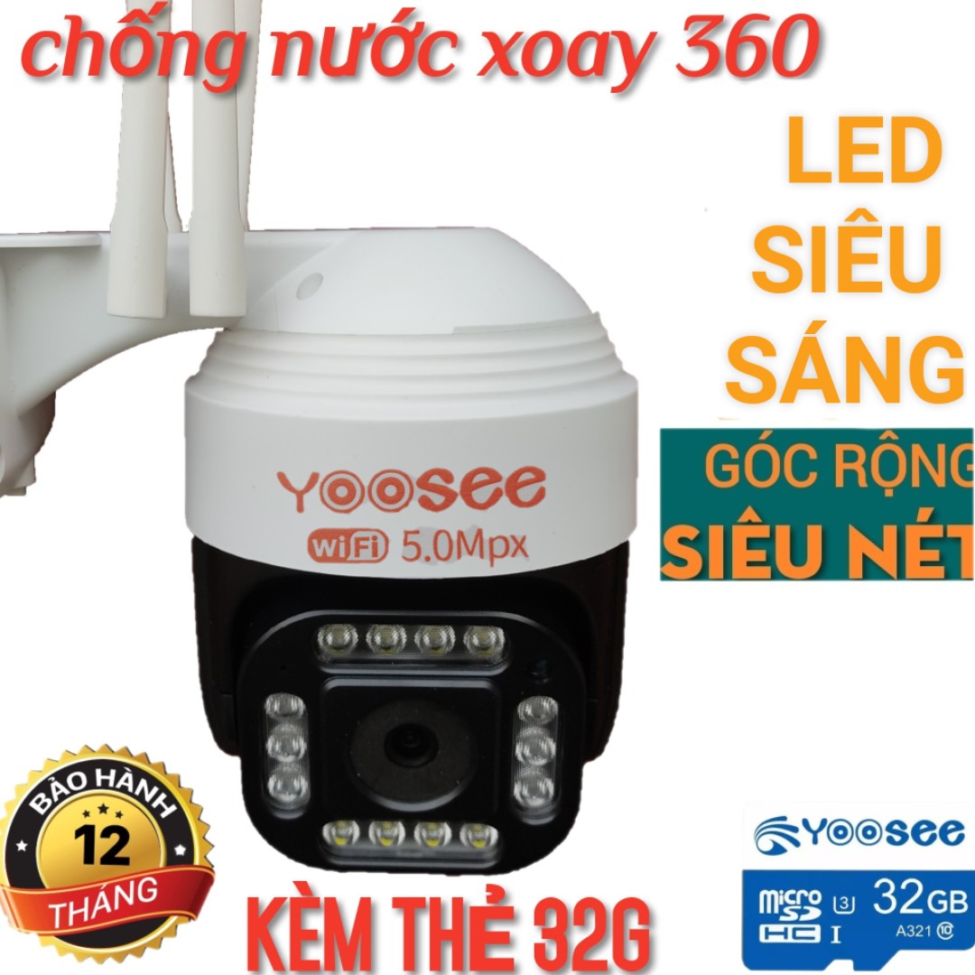 CAMERA YOOSEE  NGOÀI TRỜI NEW PTZ 14 LED  - MẪU MỚI 2022  - GÓC SIÊU RỘNG  - ĐỘ PHÂN GIẢI  2048 x 1556P CHỐNG NƯỚC TUYỆT ĐỐI - BẢO HÀNH 1 NĂM