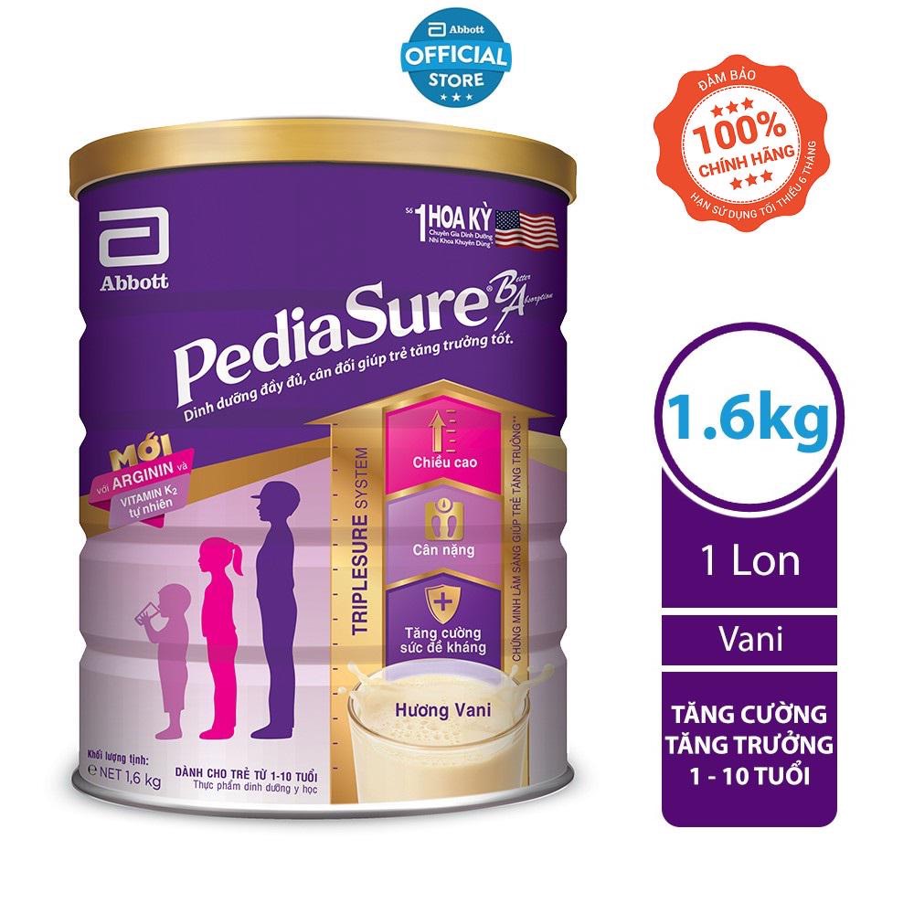 Sữa Pediasure B/A lon 1.6kg hương Vani