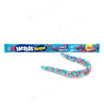 Kẹo Trái Cây Vị Dâu Rừng Dạng Dây Nerds Very Berry Rope Chewy Candy, Gói 26g (0.92 Oz.)