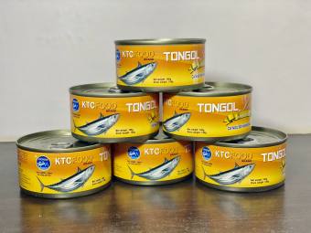 Combo 6 hộp Cá ngừ bò ngâm dầu nành KTC 185gr - Cá hộp xuất khẩu KTC FOOD
