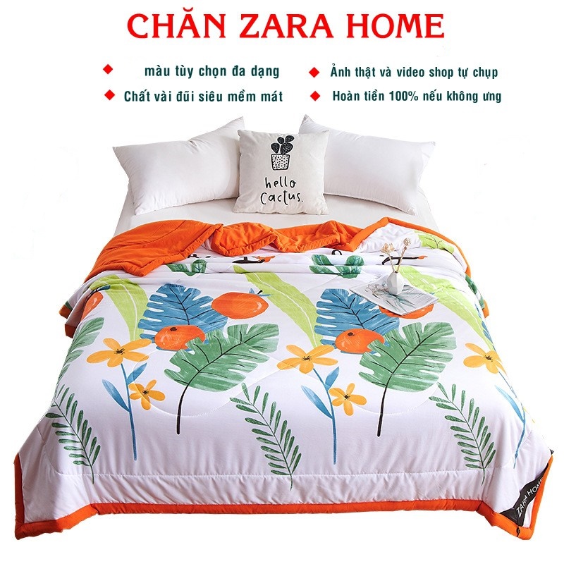 Chăn hè cotton zara mẫu hot chăn hè chăn hè zara home đũi lụa hàng chuẩn loại 1 kích thước lớn