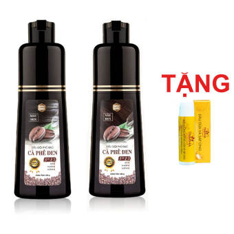Dầu gội cà phê ĐEN - NÂU ĐEN Mộc Nhu giúp phủ đen mái tóc bạc 280g