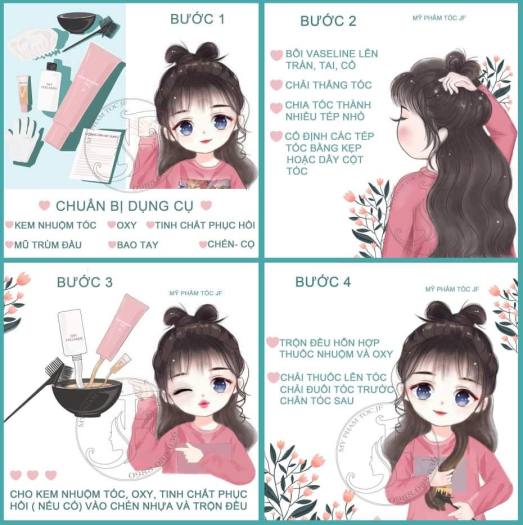 THUỐC NHUỘM TÓC MÀU XÁM KHÓI+TẶNG KÈM OXY-LÊN MÀU TỪ LEVEL 8-9-10