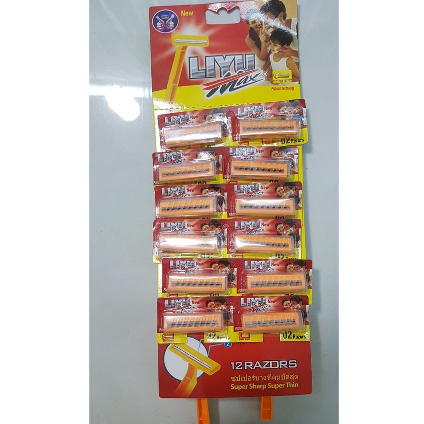 Dao cạo râu liyu vỉ 12 cái