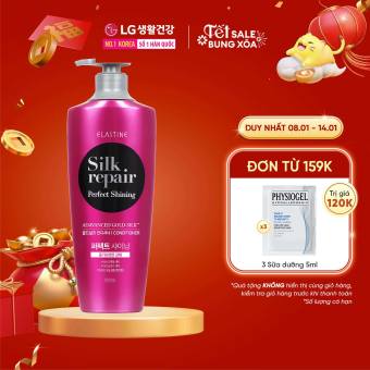 Kem xả chăm sóc và nuôi dưỡng tóc Elastine Silk Repair Perfect Shining Gold Silk 550ml
