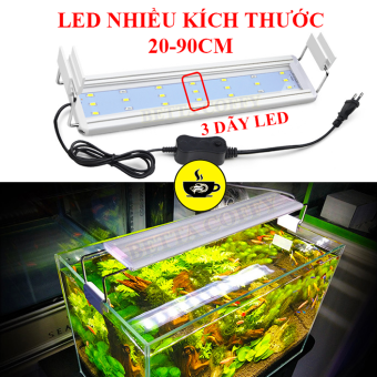 Đèn led máng cho hồ cá hồ thủy sinh từ 20 - 90cm