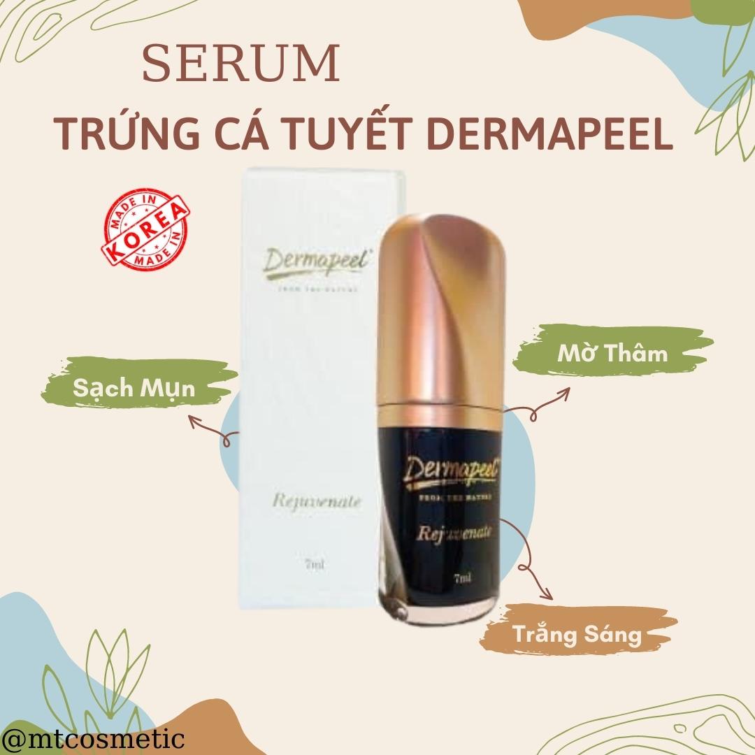 SERUM TRỨNG CÁ TUYẾT Dermapeel - XÓA MỤN - Mờ THÂM MỤN - Se Khít LCL - DA CĂNG BÓNG - TRẮNG SÁNG SAU 14 NGÀY - NHẬP KHẨU 100% HÀN QUỐC