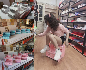 Kệ Để Chân nail Hình Chuột Mickey