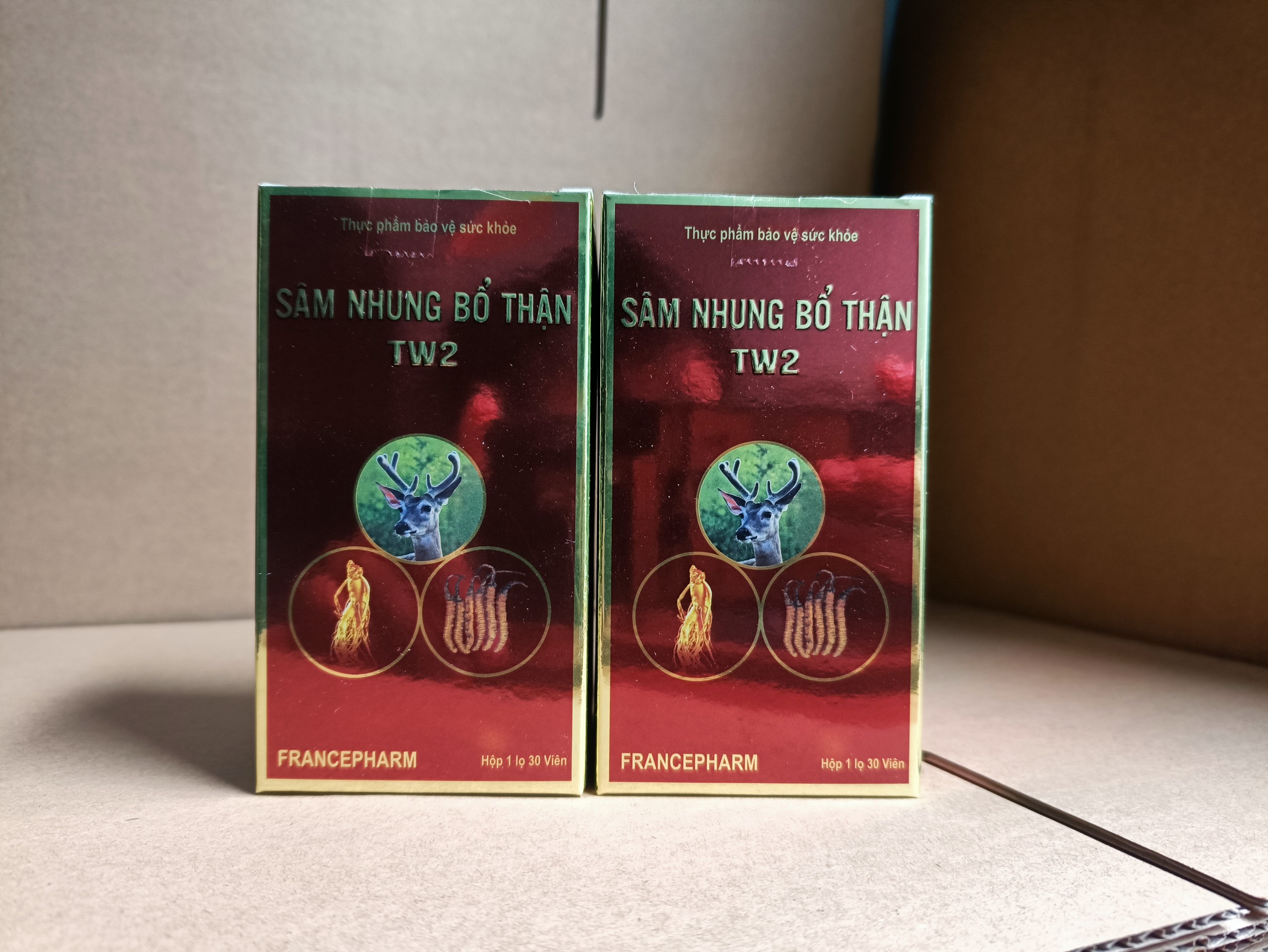 Combo 5 hộp sâm nhung bổ thận tw2 bổ thận tráng dương - lọ 30 viên