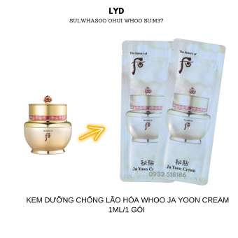 Gói Kem Whoo Bichup Dưỡng Chống Lão Tự Hồng Nhuận Da Whoo Bichup Ja Yoon Cream 1Ml